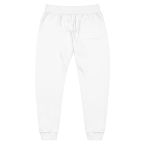 "385 White" Fleece Joggers