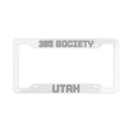 “385 SOCIETY UTAH” Aluminum License Plate Frame