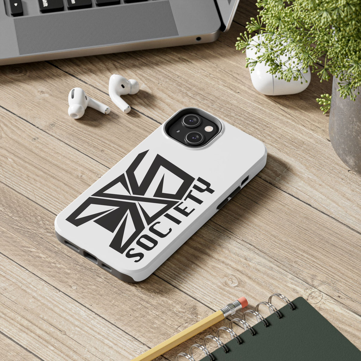 “385 White” iPhone Case
