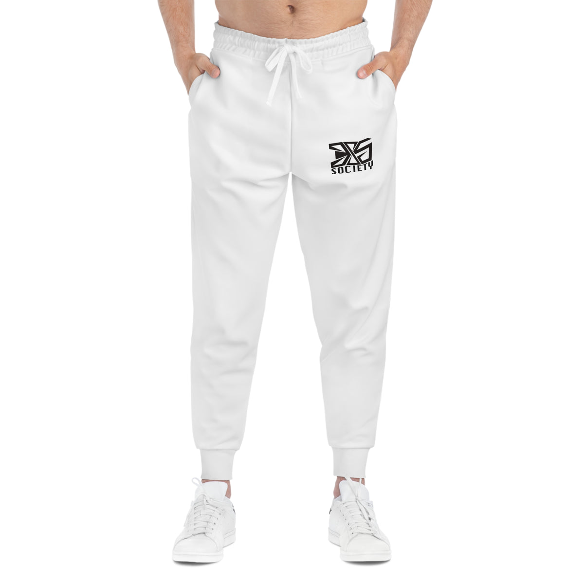 "385 White" Athletic Joggers