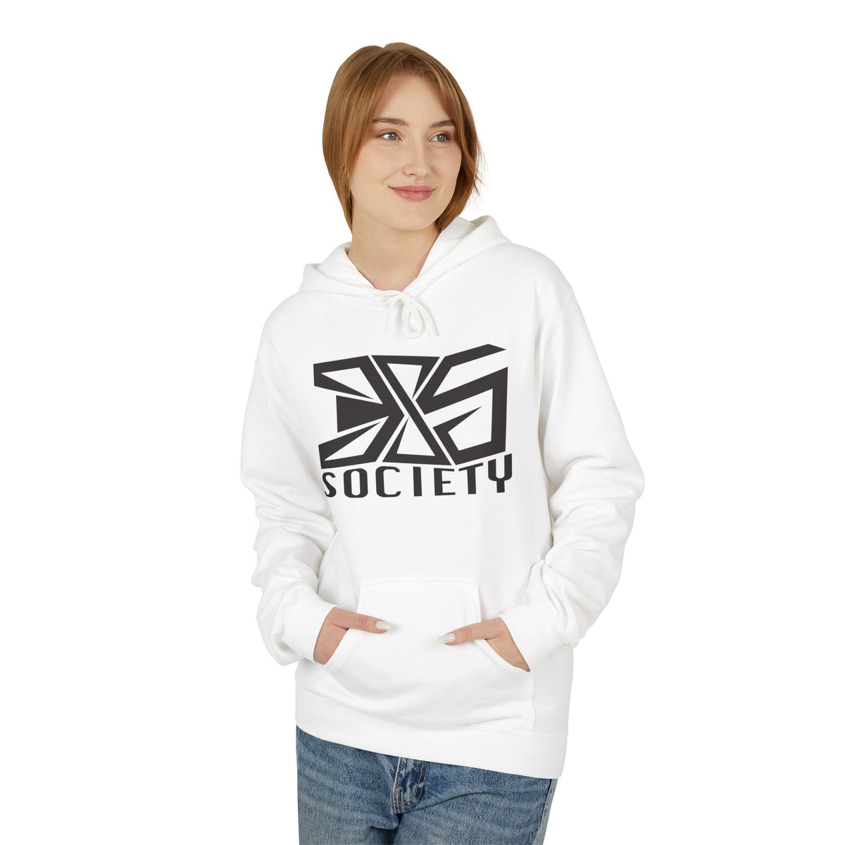 “385 White” Mid Weight Fleece Hoodie