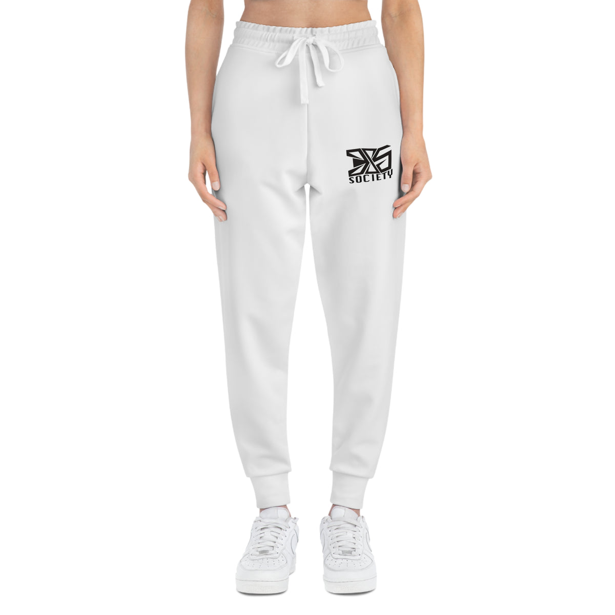 "385 White" Athletic Joggers